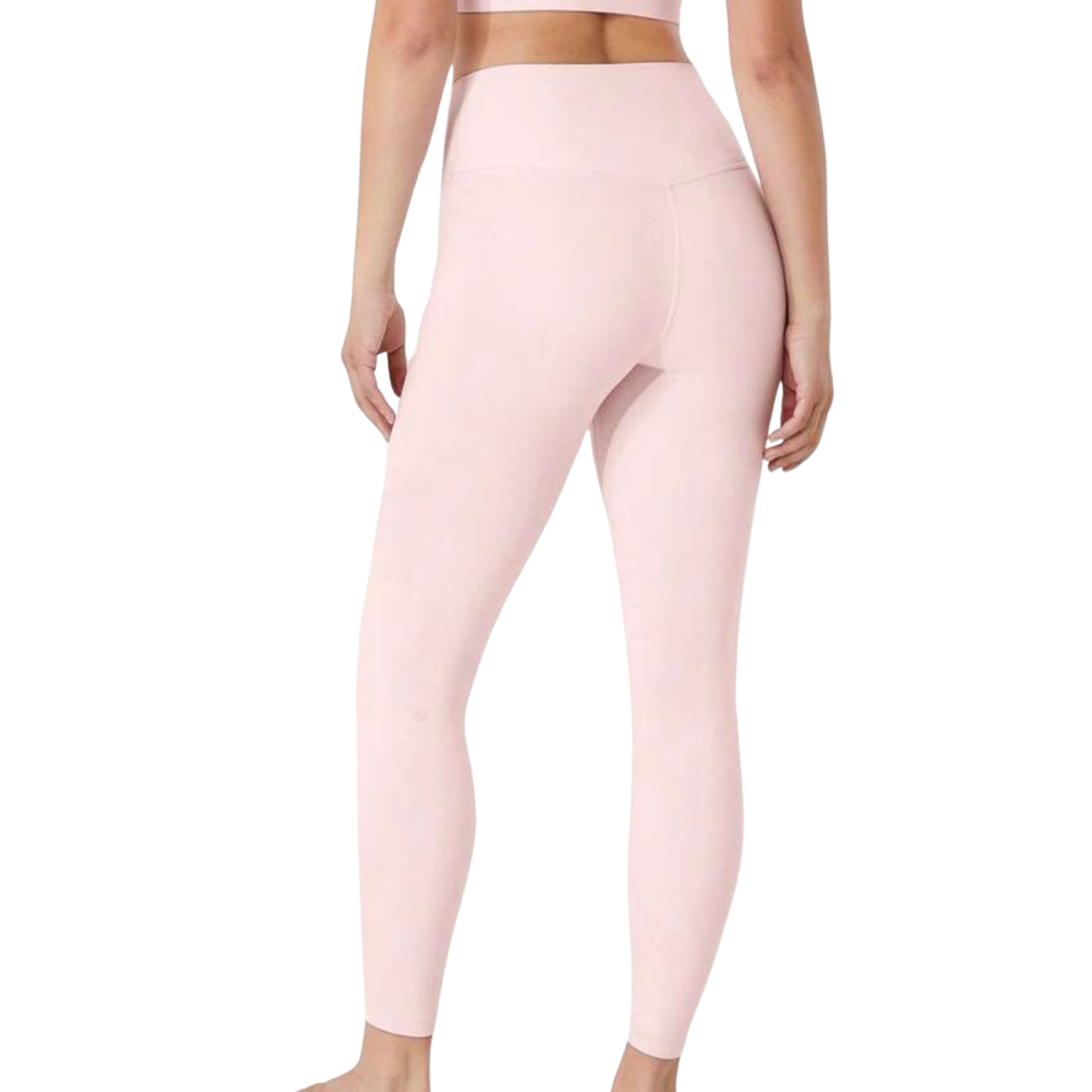 Pale Pink V Front Leggings