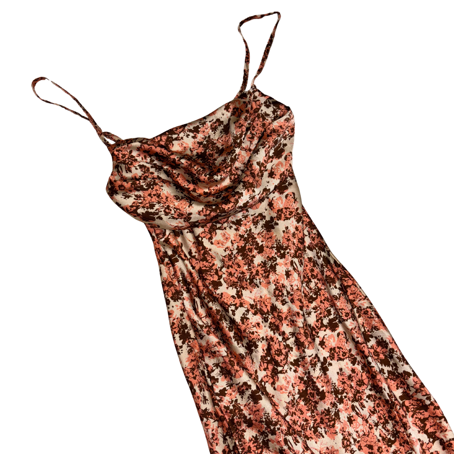 Floral Cowl Neck Maxi Dress