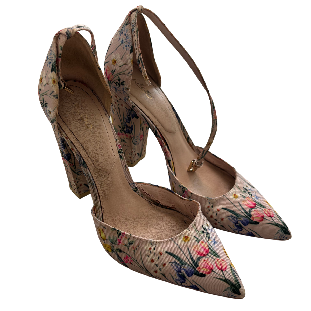 Aldo Floral Block Heels