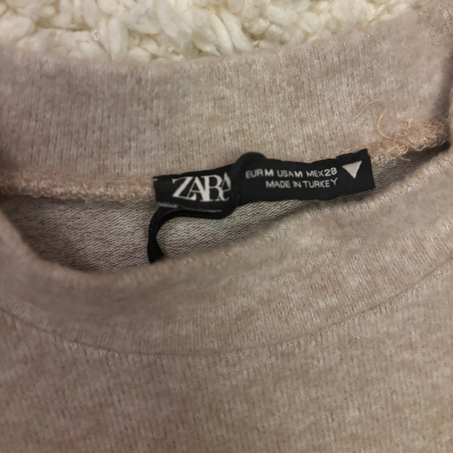 Zara Pearl Detail Ruched Top