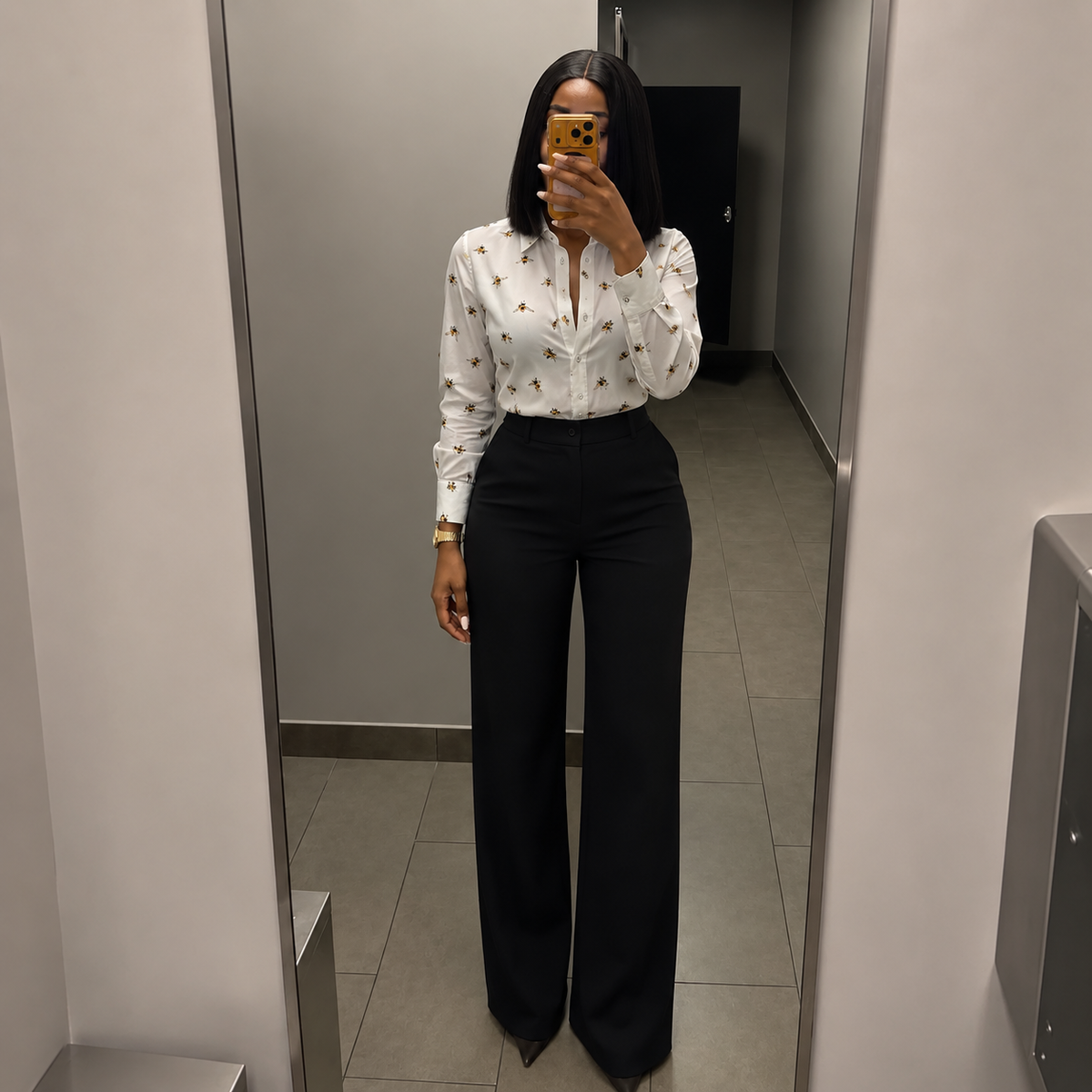 Victoria Beckham Bee Print Shirt