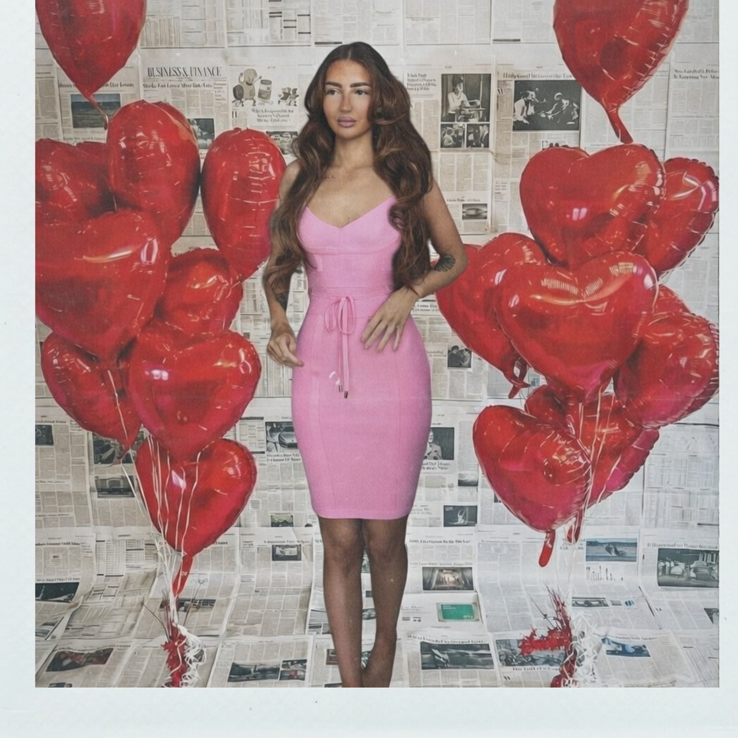 Pink Bandage Dress