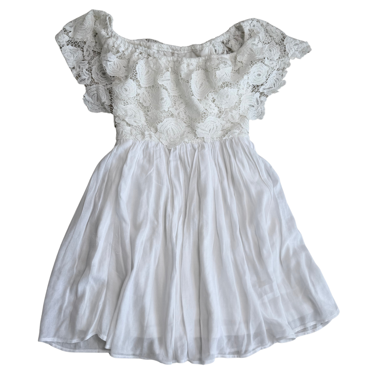 Miami White Lace Mini Dress