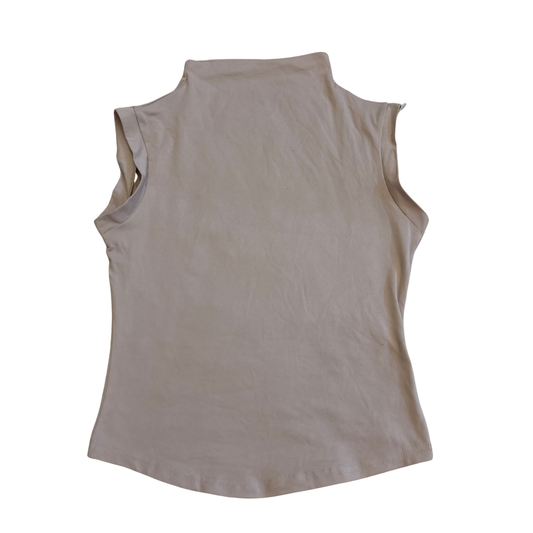 Nude High Neck Top