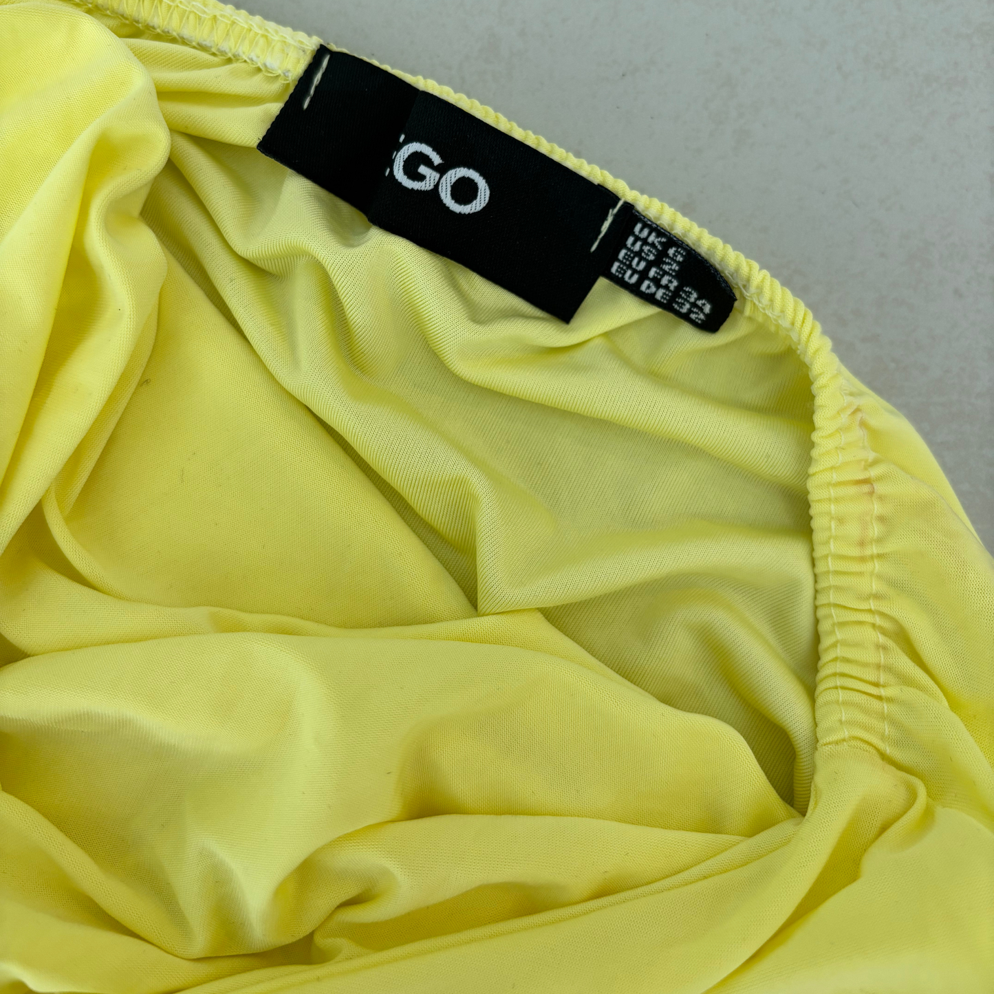 Ego Yellow Halterneck Maxi Dress