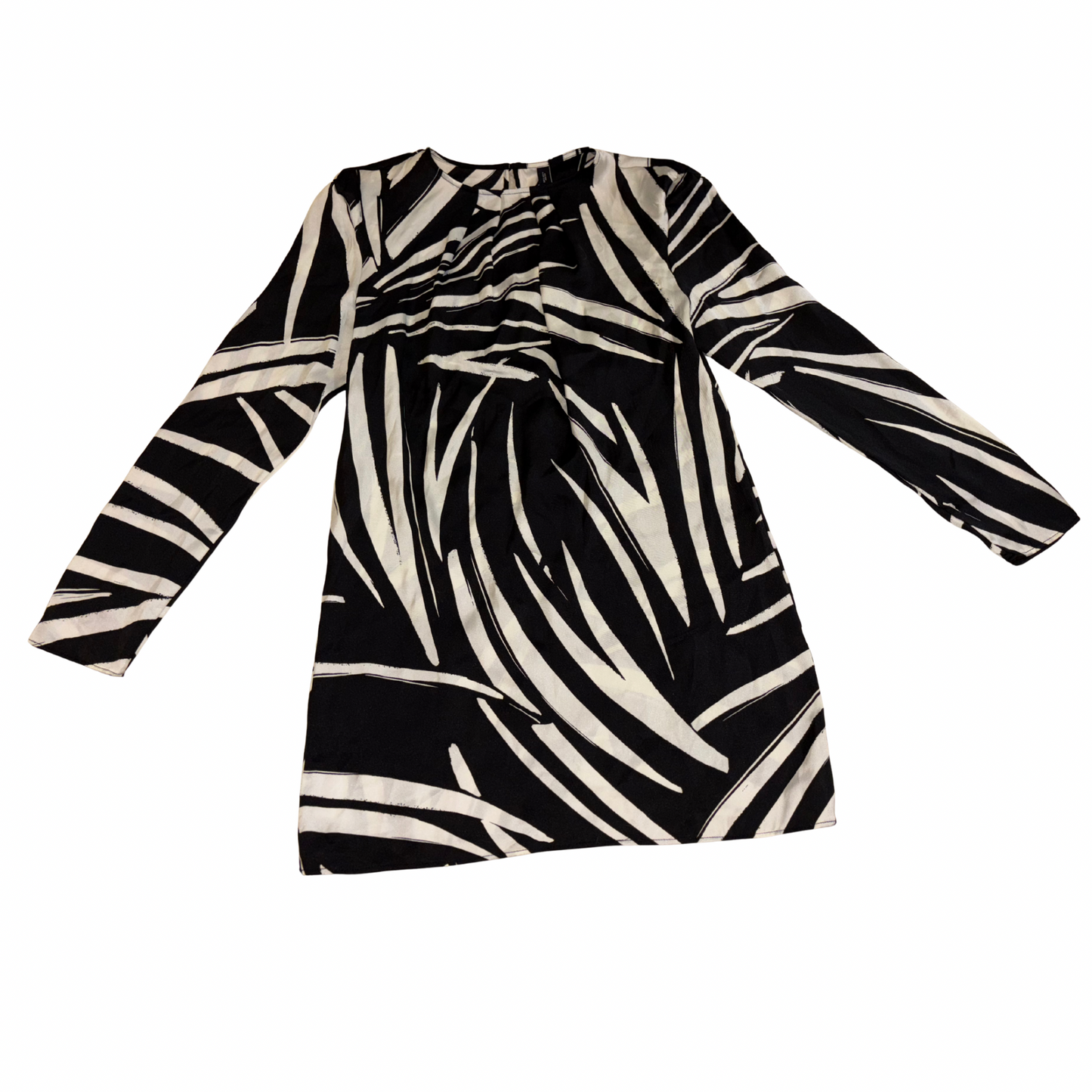 Mango Zebra Print Mini Dress