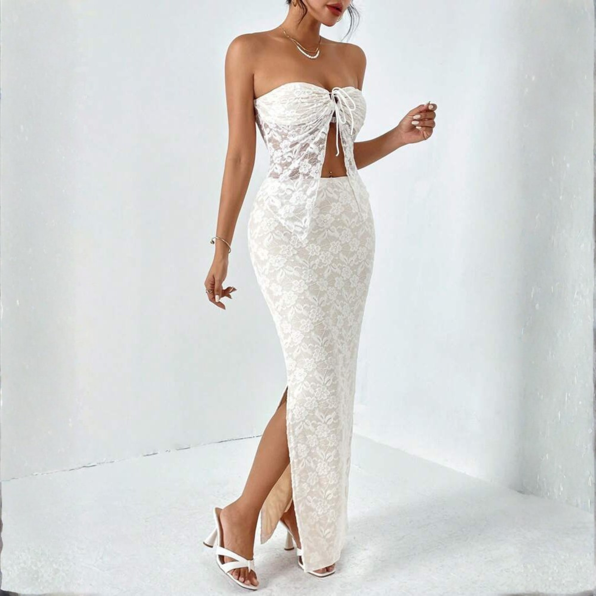 White Lace Co-Ord