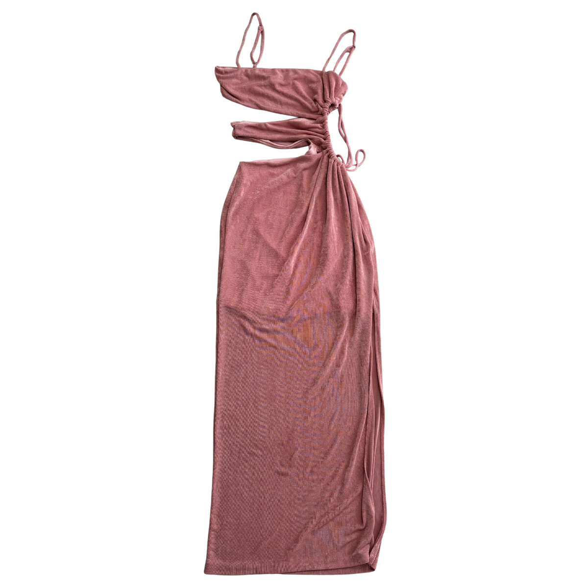 Dusty Pink Cut Out Maxi Dress