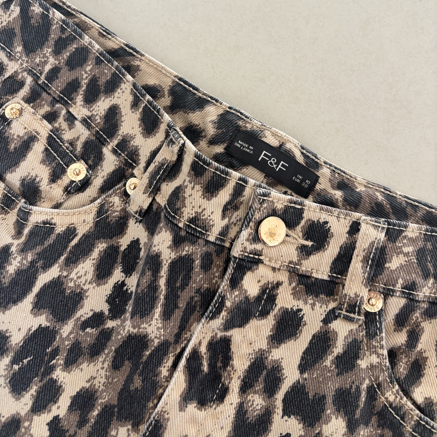 Leopard Print Jeans