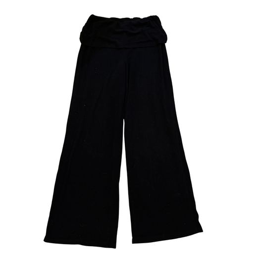 Black Fluffy Fold-Over Flares