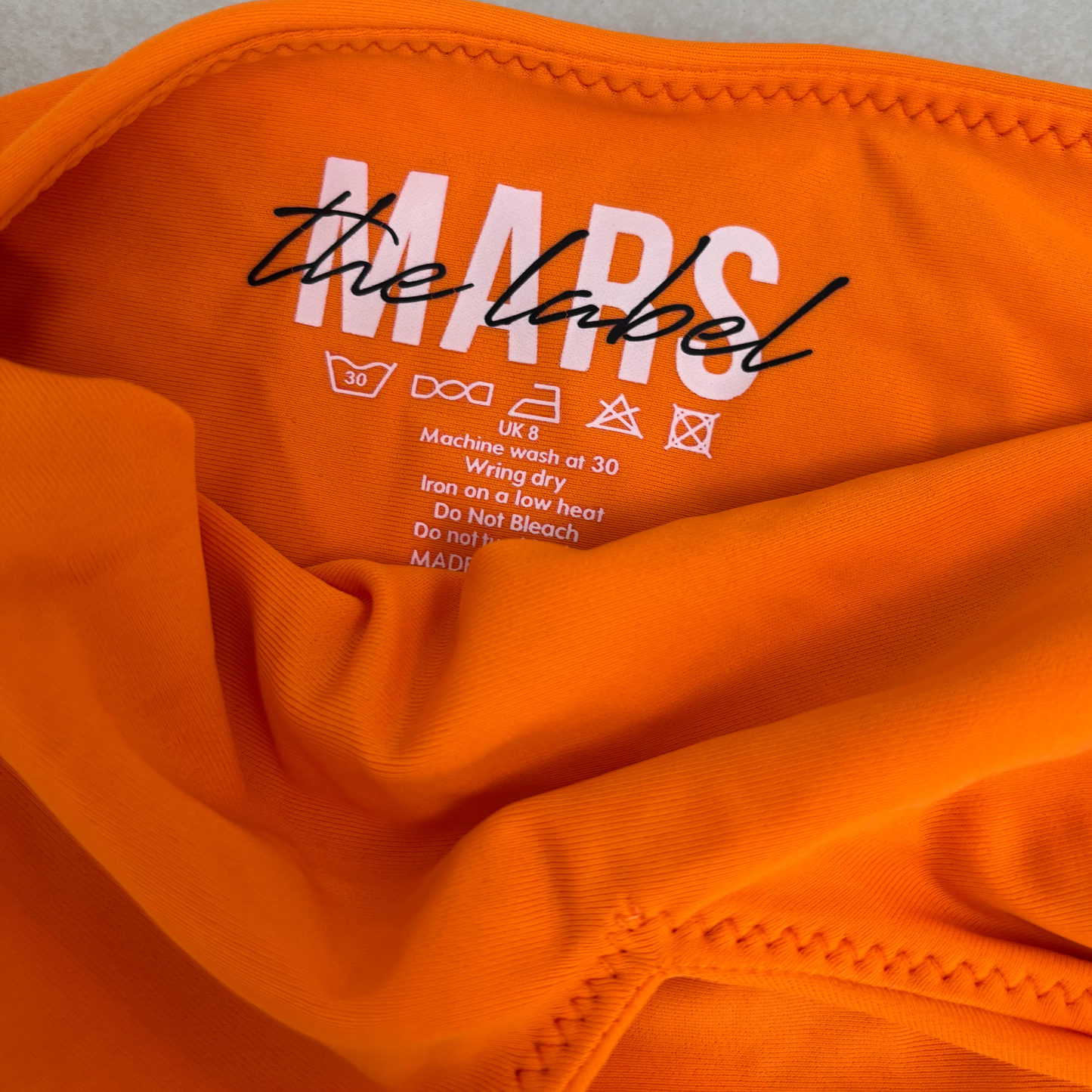 Mars The Label Orange Fishtail Swimsuit