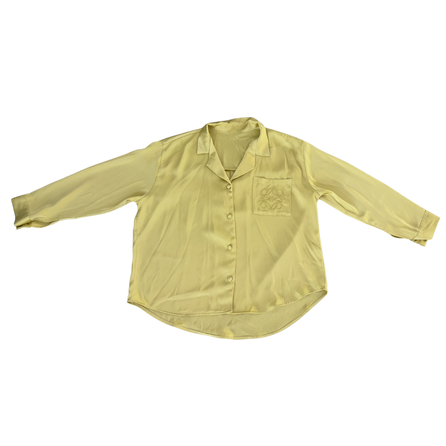 Loewe Yellow Satin Shirt