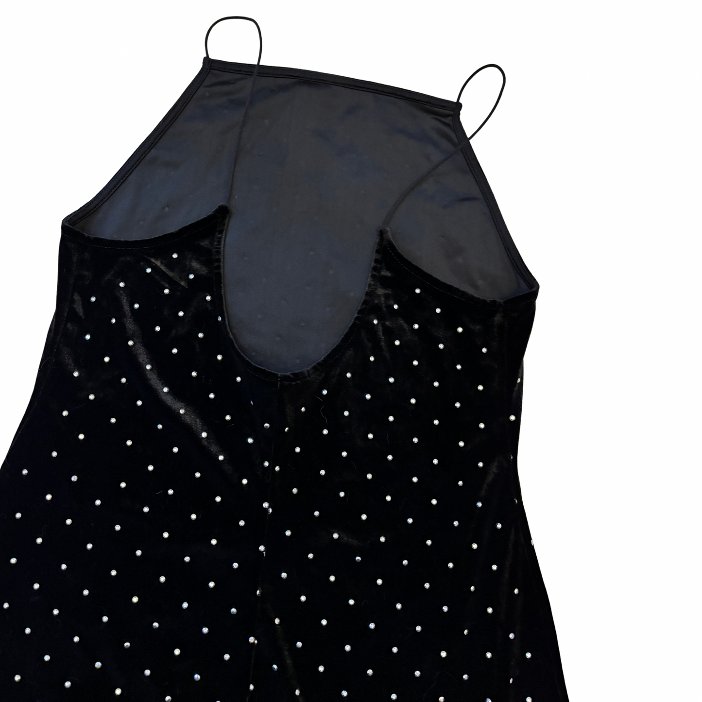 H&M Velvet Diamante Mini Dress