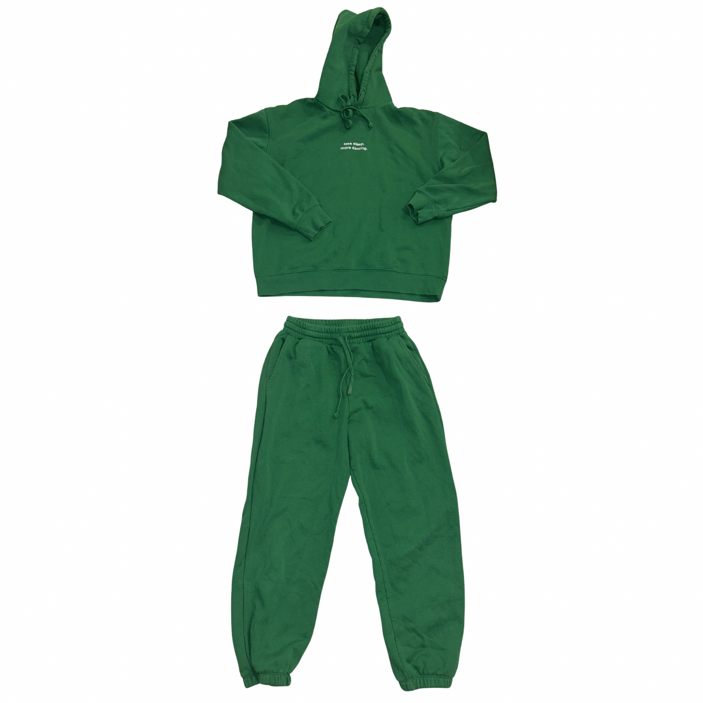 Zara Green Hoodie & Sweatpants Set