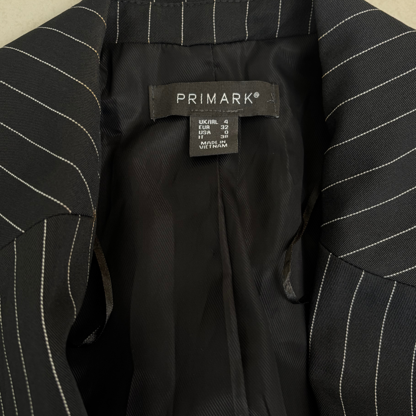 Grey Pinstripe Blazer