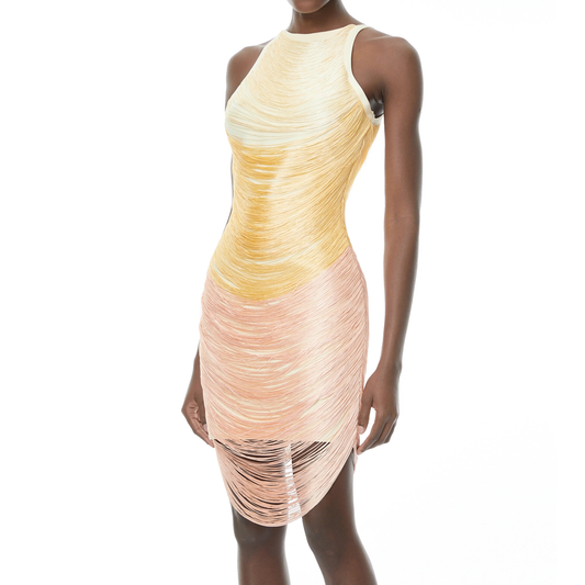 Miss Rosier ‘Ondine’ Ombré Mini Dress