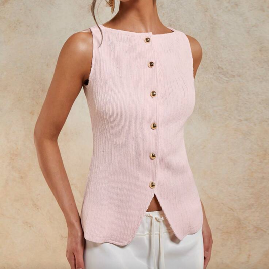 Pink Textured Top