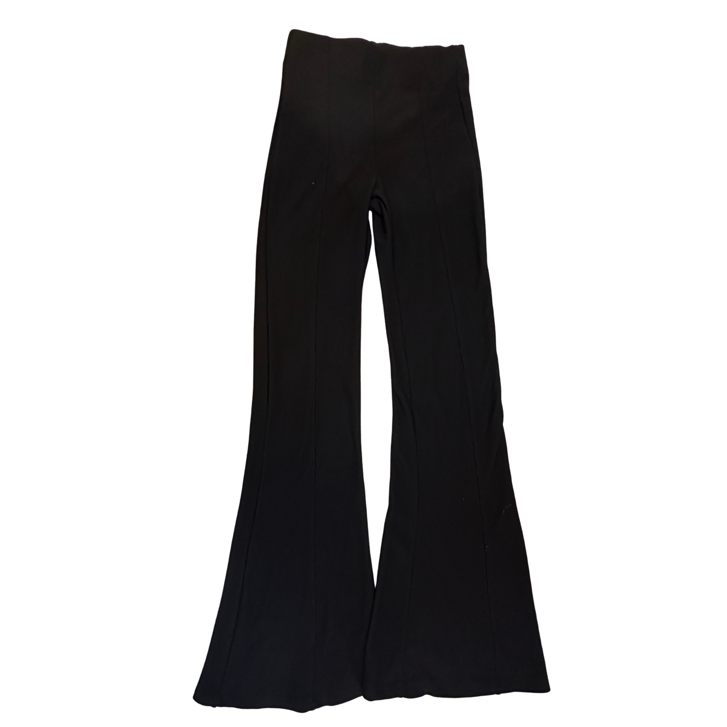 Bershka Black Ribbed Flares
