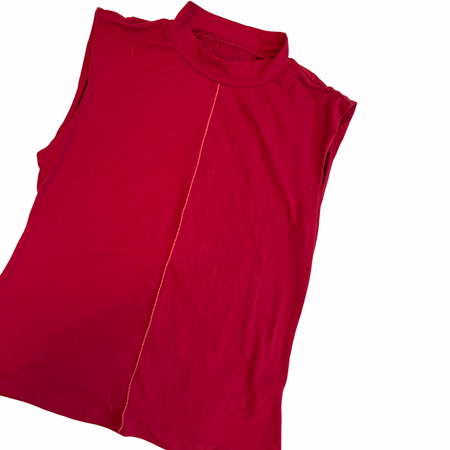 Red Seam Front Top