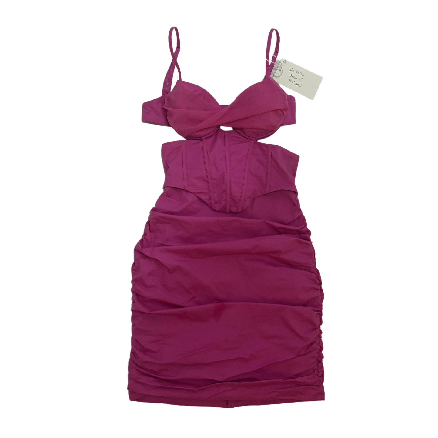 Oh Polly Pink Underwire Corset Mini Dress