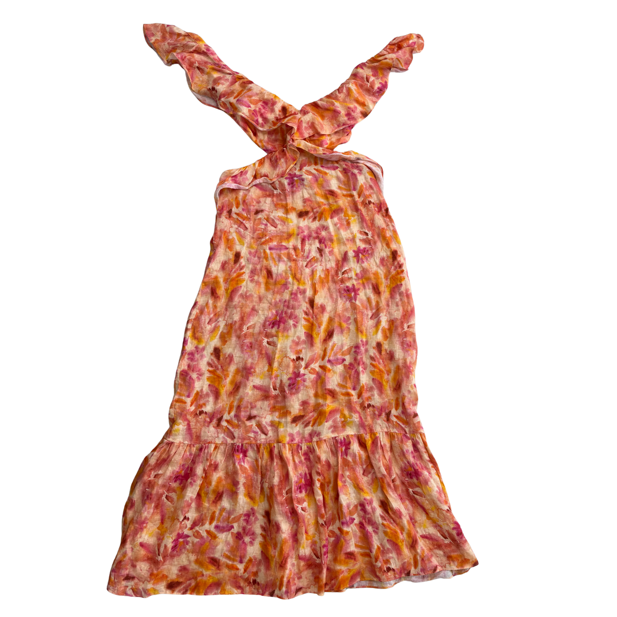 Zara Floral Cut Out Maxi Dress