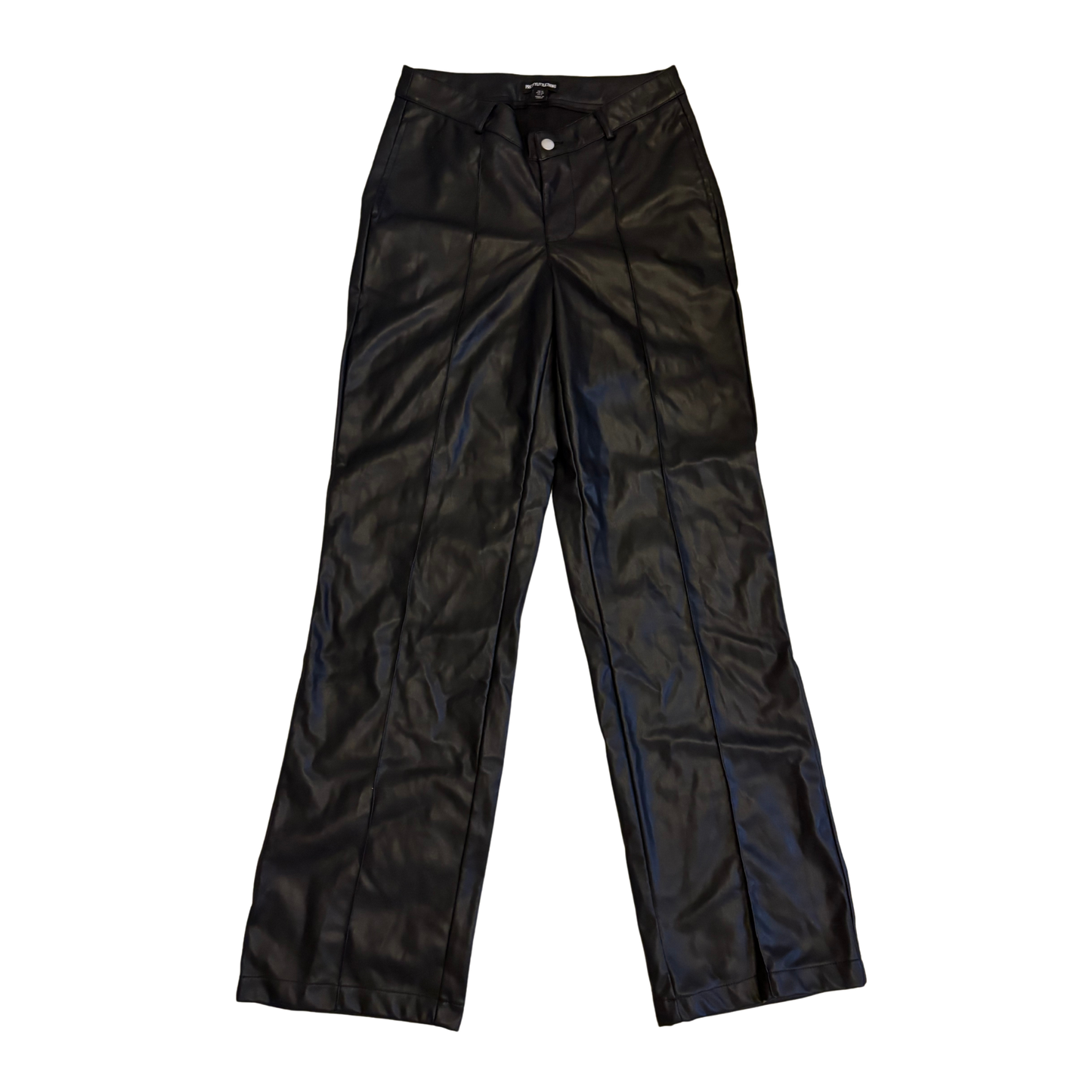 PLT Leather Seam Front Trousers