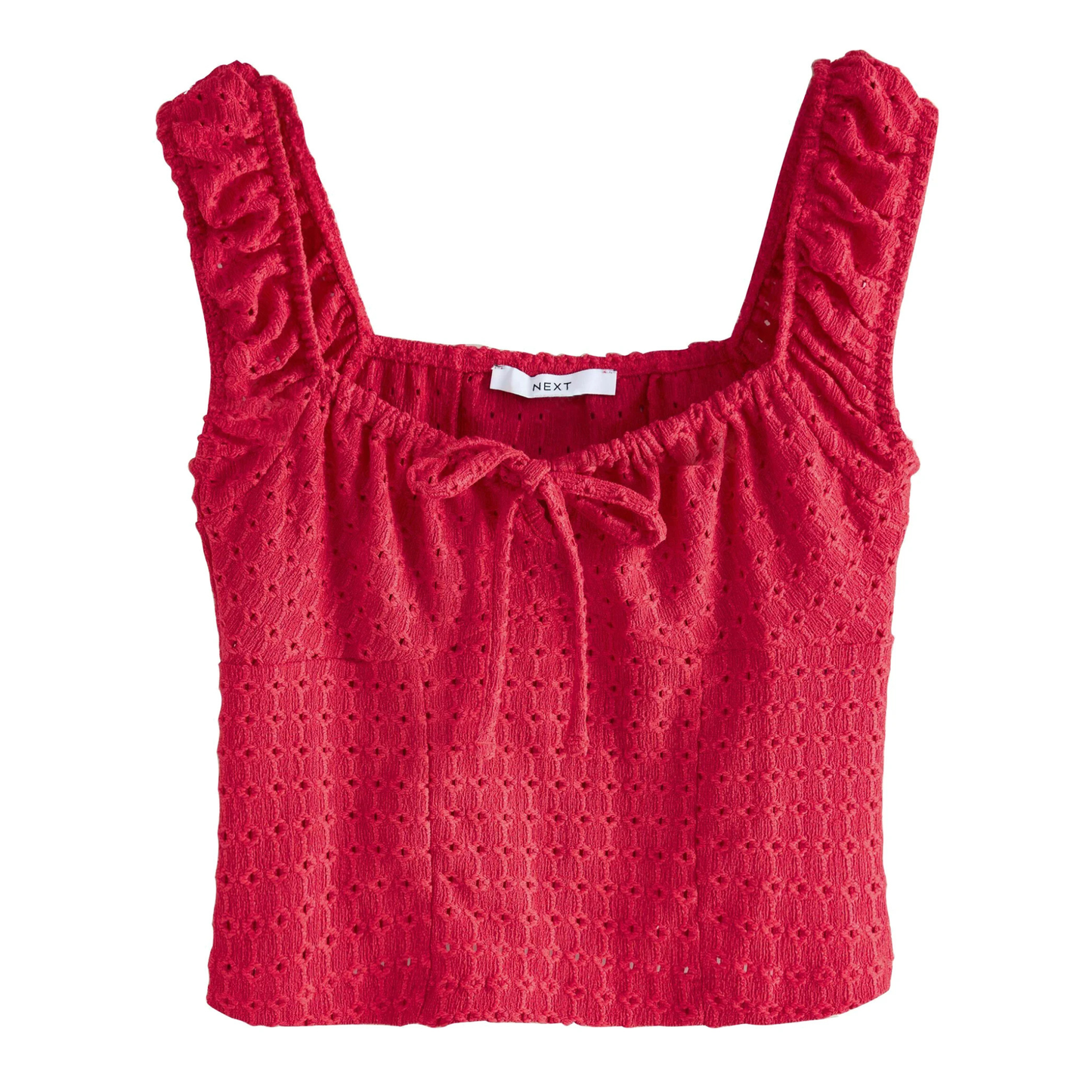 Next Red Crochet Top