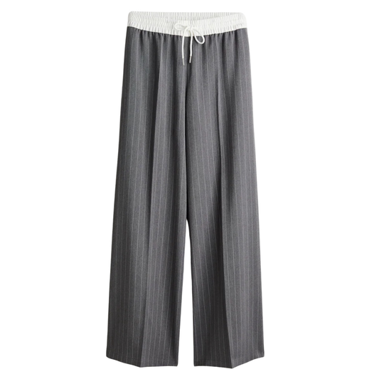 H&M Grey Pinstripe Trousers
