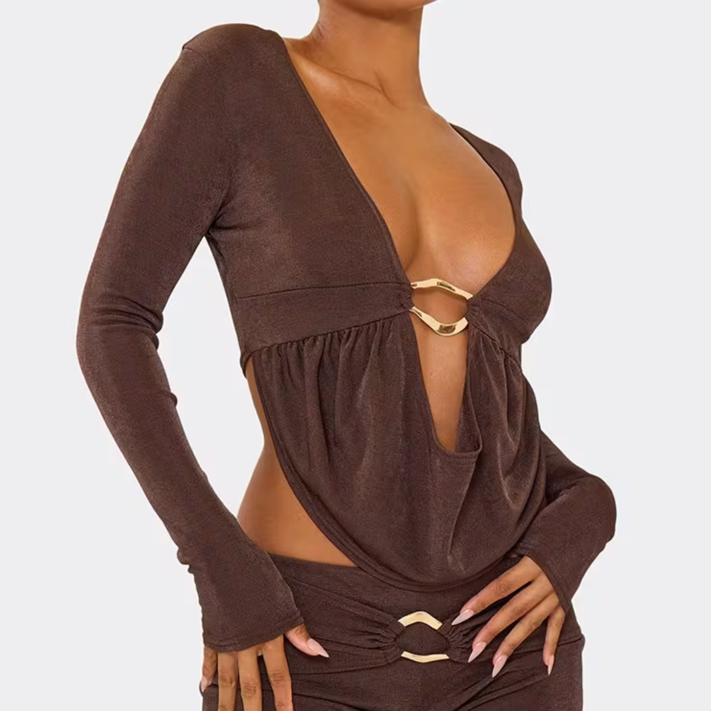 Ego Chocolate Draped Top