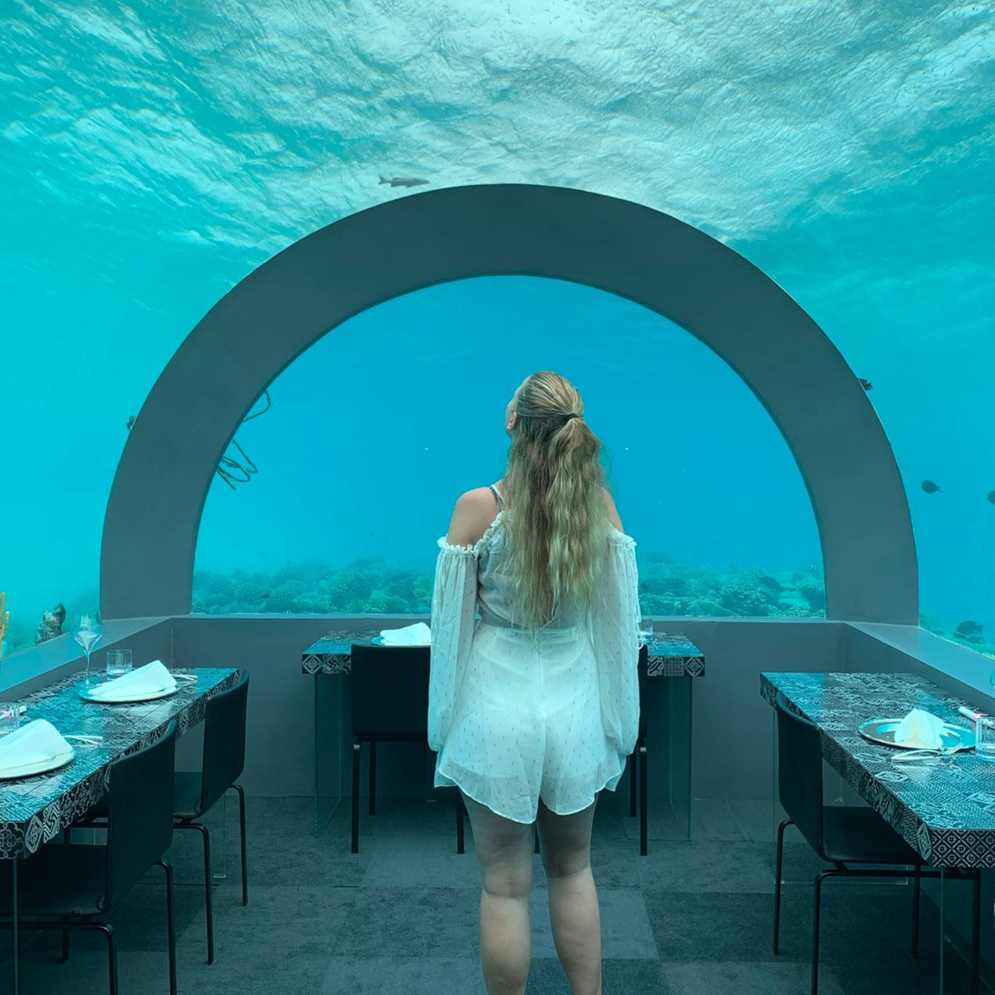 White & Gold Mesh Playsuit