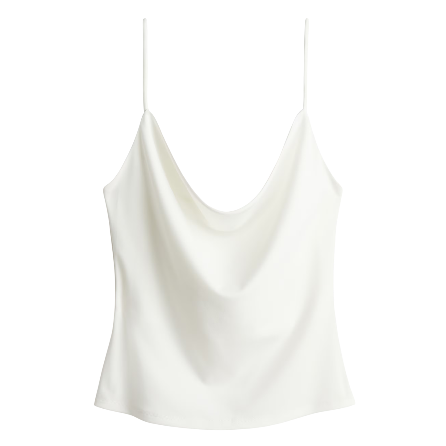 Zara White Cowl Neck Top