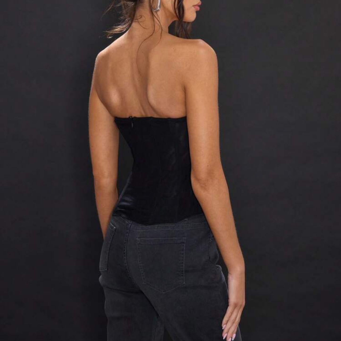 Black Mesh Corset