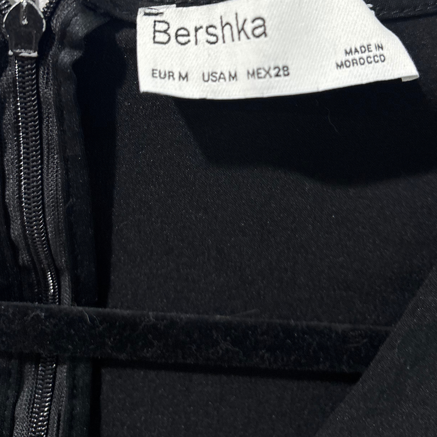Bershka Black Cut Out Mini Dress