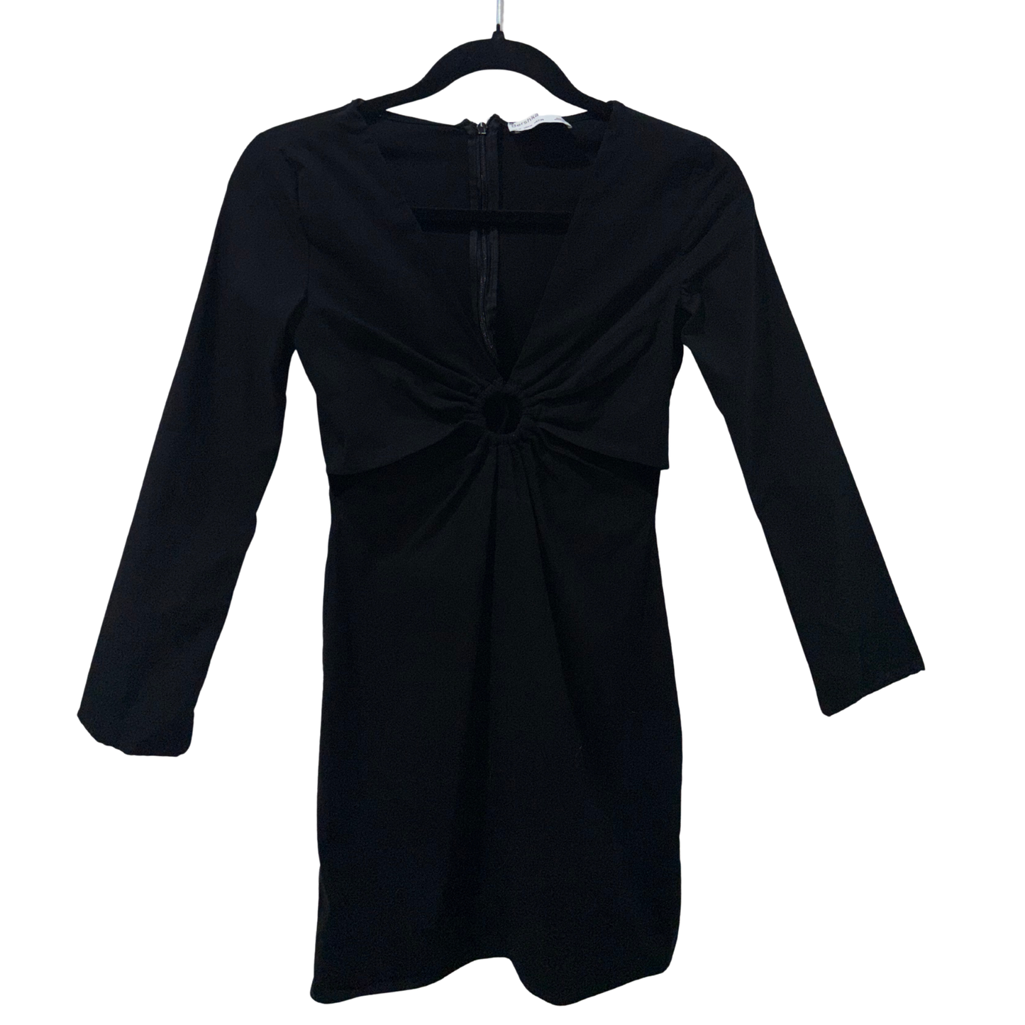 Bershka Black Cut Out Mini Dress