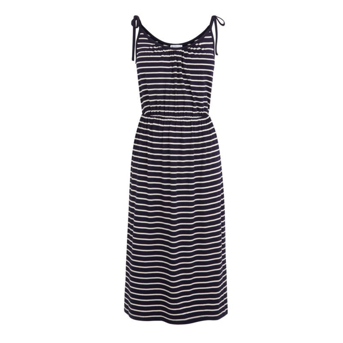 Warehouse Blue Striped Floaty Dress