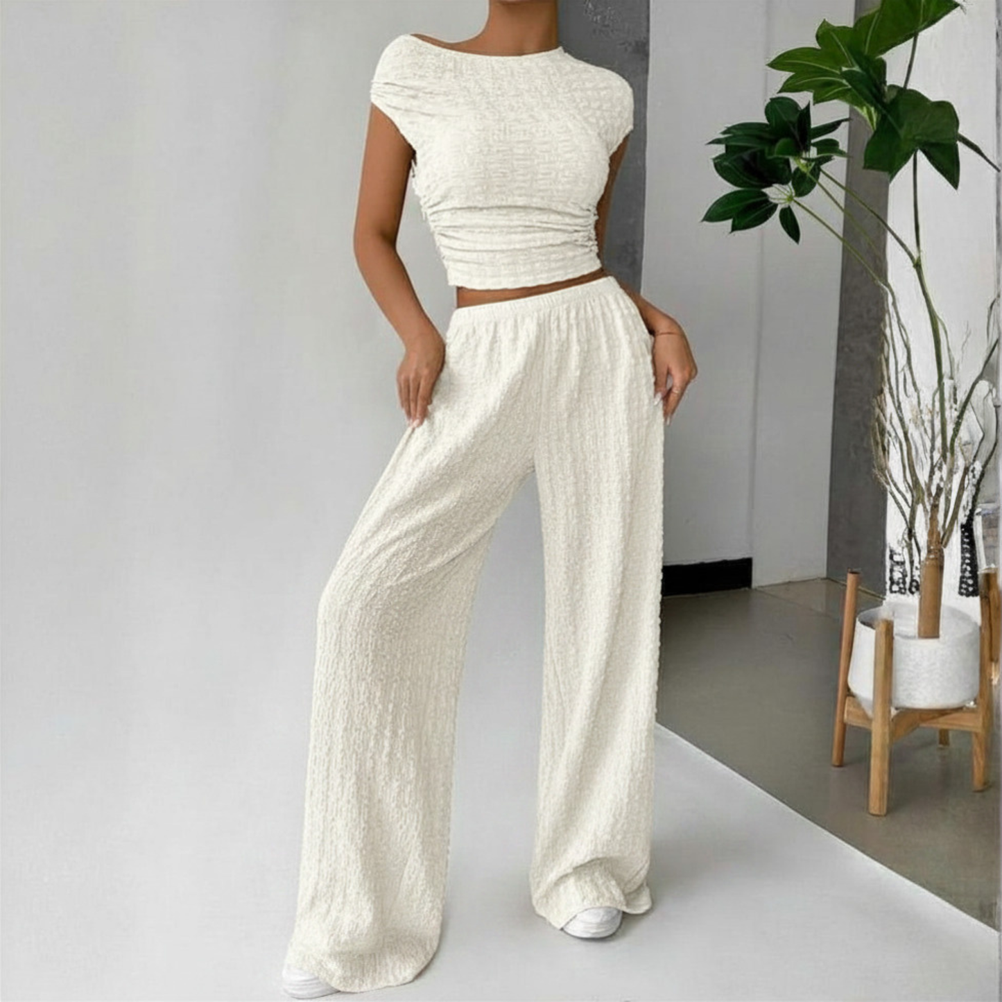Cream Bubble Co-Ord