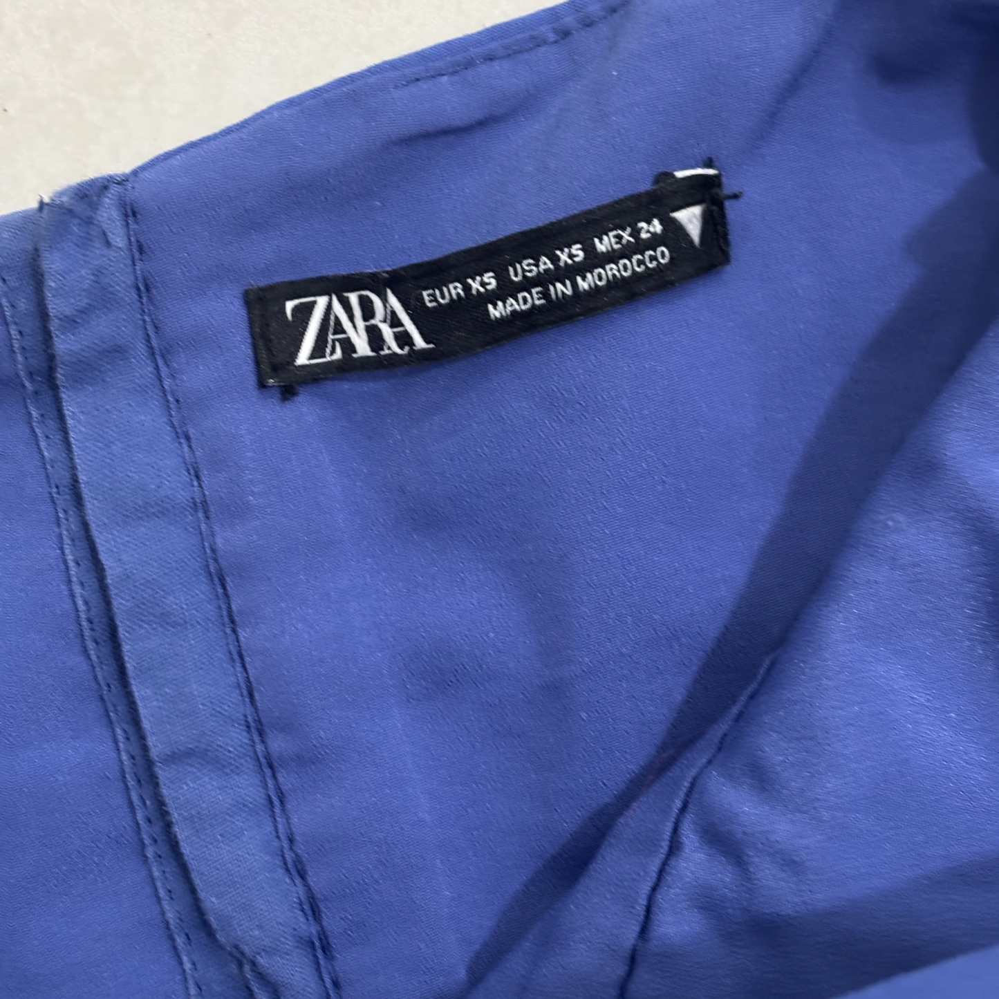 Zara Blue Crop Top