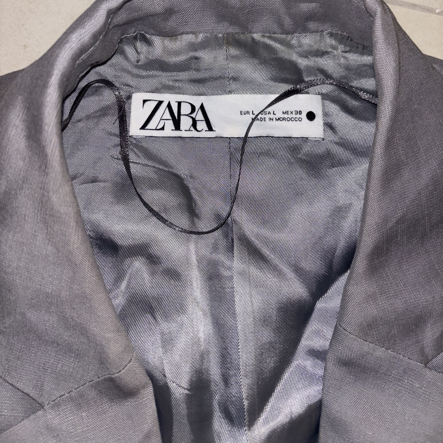 Zara Grey Sleeveless Blazer