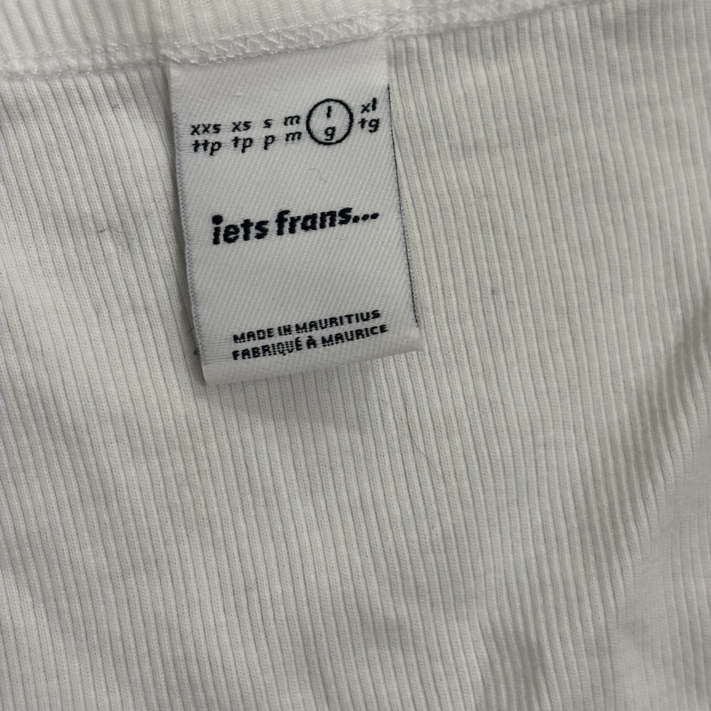 Iets Frans White Tank Top