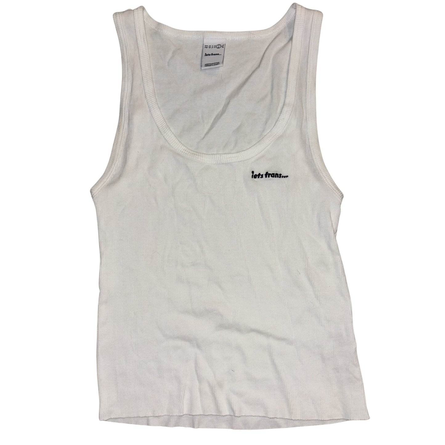 Iets Frans White Tank Top