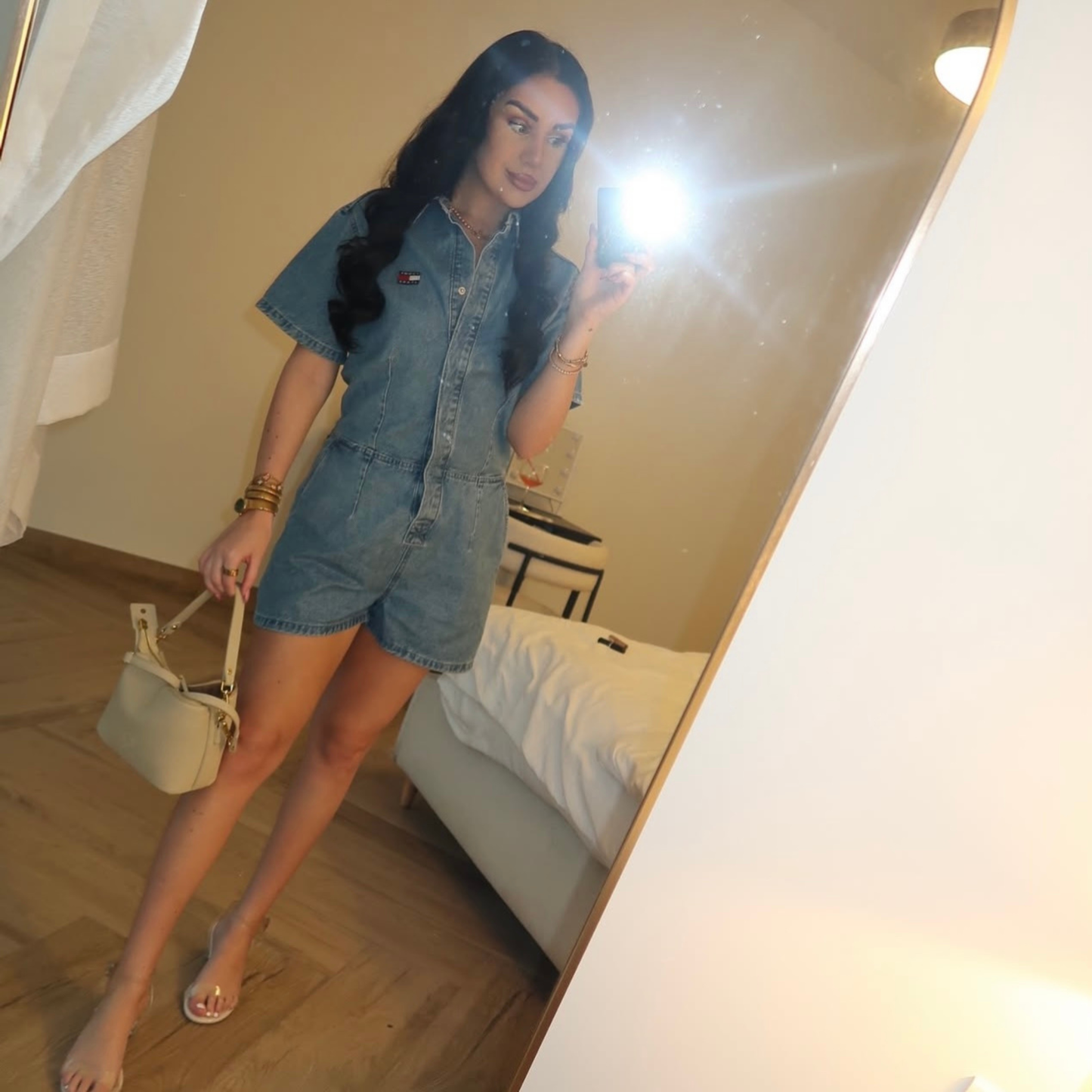 Tommy Jeans Denim Playsuit