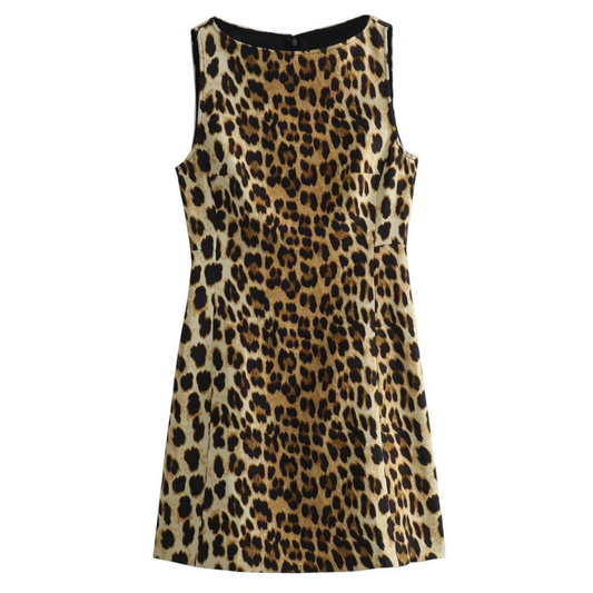 Leopard Print Mini Dress