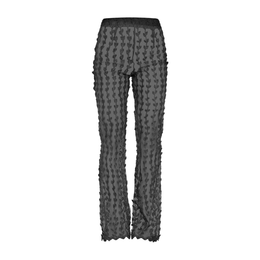 PLT Black Sheer Trousers