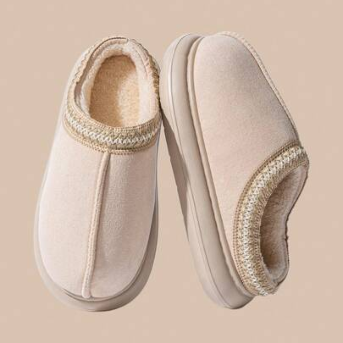 image showing the Light Beige Platform Slipper from Closet Concierge