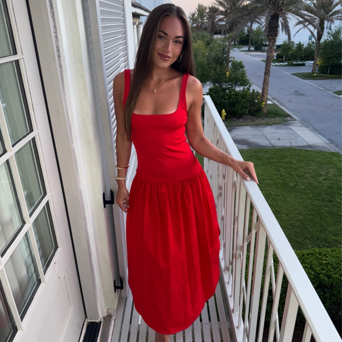 Zara Red Maxi Dress