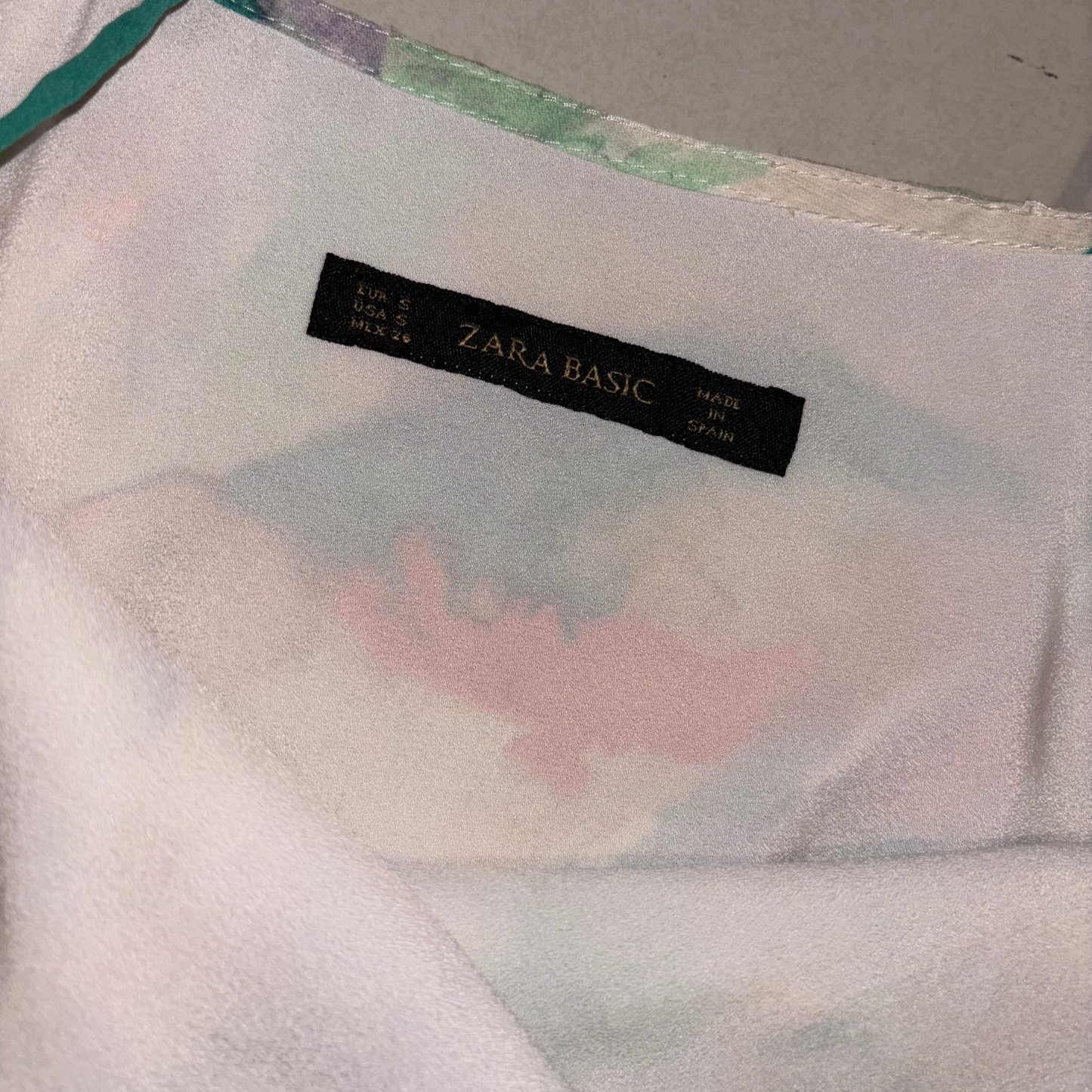 Zara Watercolor Flowy Dress