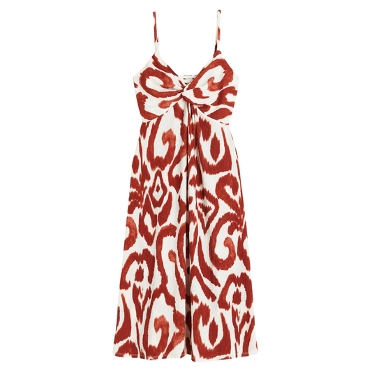 H&M Patterned Knot Front Dress