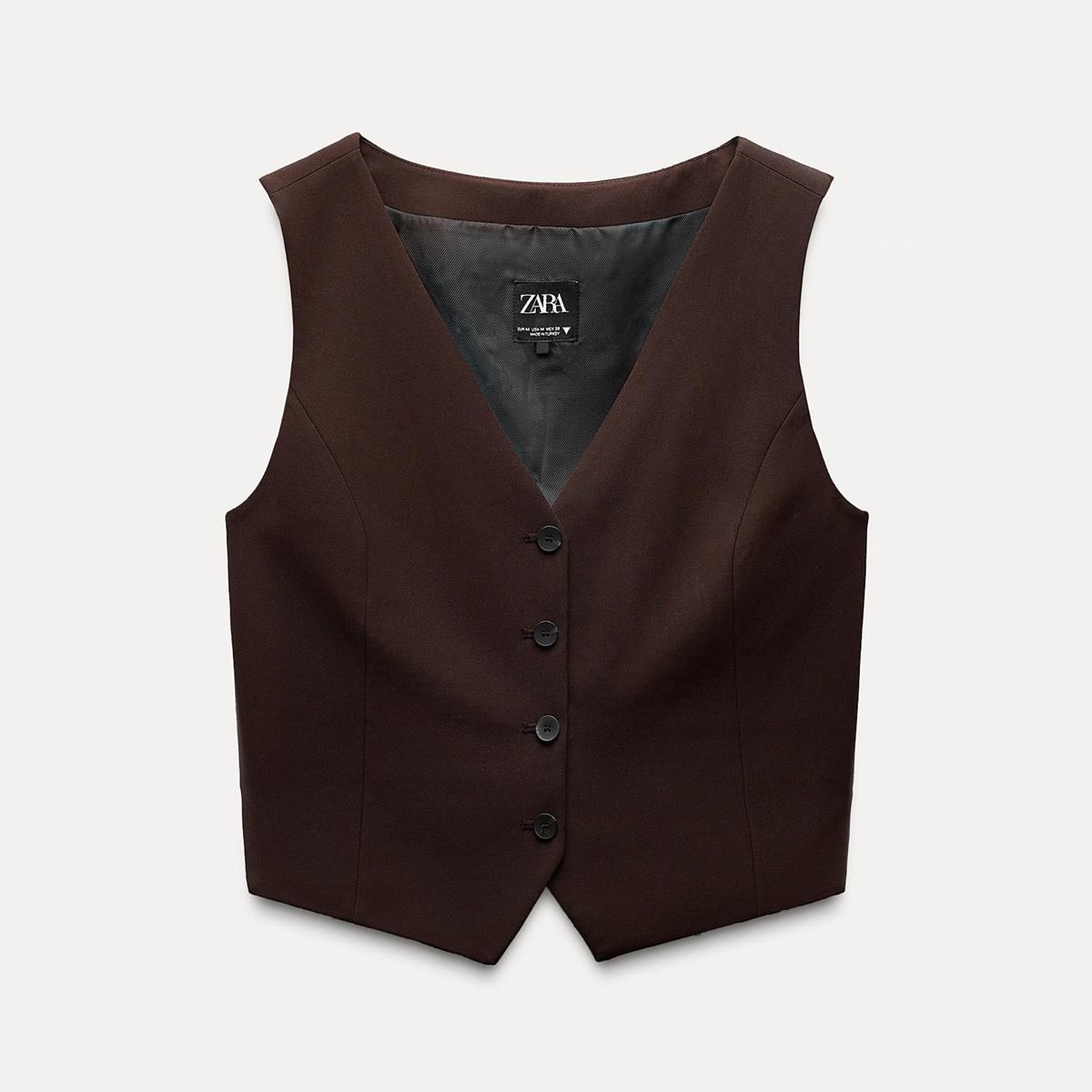 Zara Brown Waistcoat