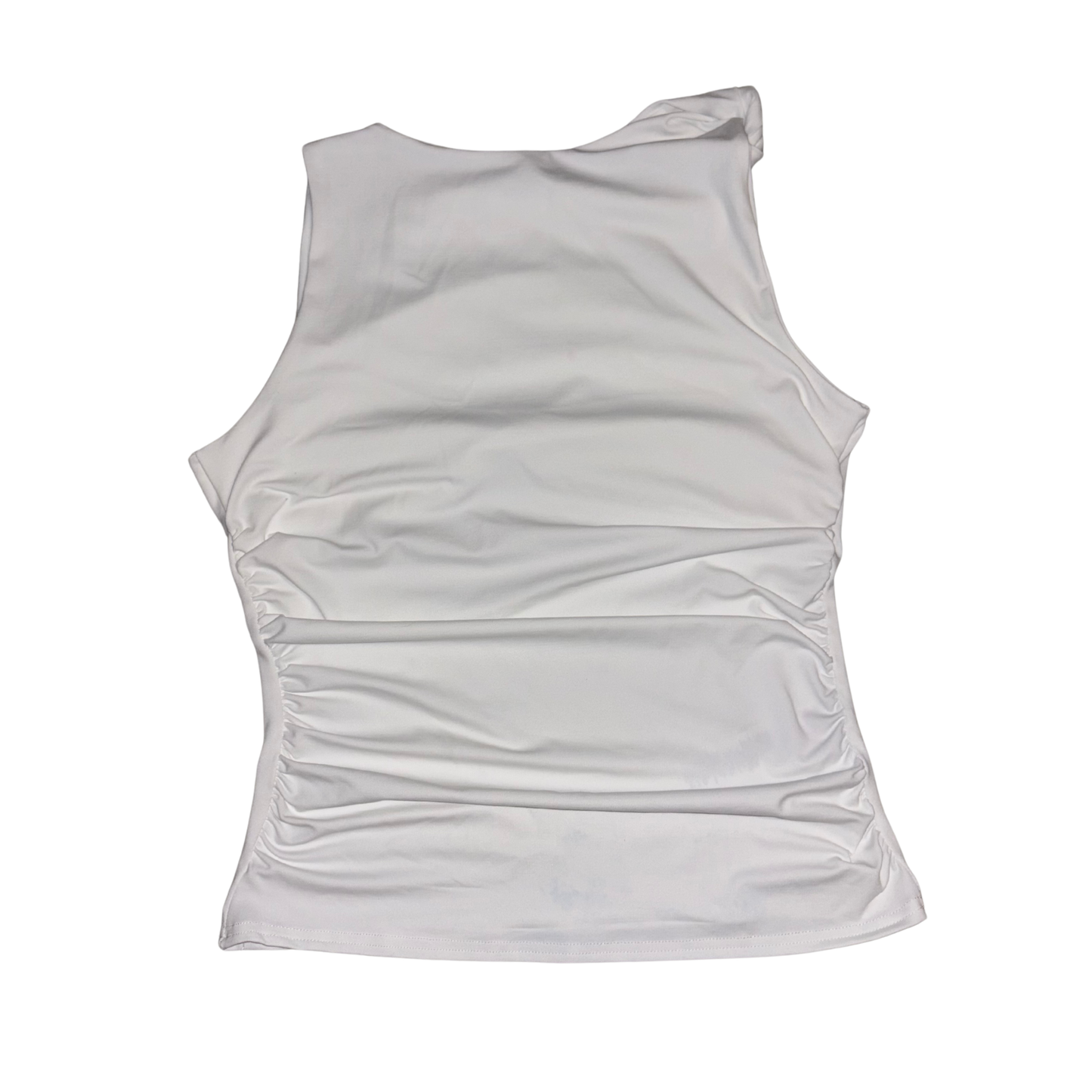 PLT White Twist Shoulder Top