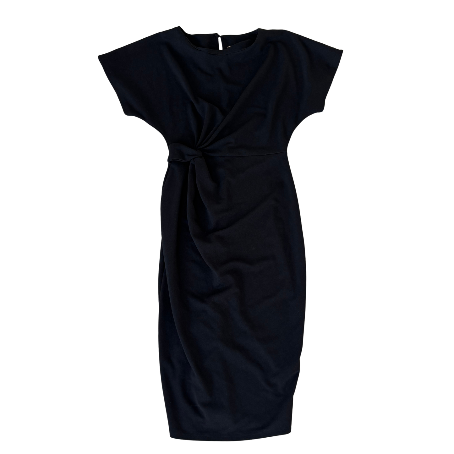 Lipsy Black Twist Side Midi Dress